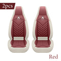 Front Row Double Seat, Luxurious Nappa Leather Full-Cover Integrated Car Seat Cover, Universal Fit, Delicate Texture, Not Easy to Wrinkle or Deform, Comfortable, Breathable, and Wear-Resistant, Suitable for All Seasons, Ergon Car Mobile World