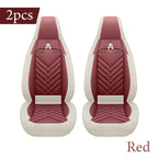 Front Row Double Seat, Luxurious Nappa Leather Full-Cover Integrated Car Seat Cover, Universal Fit, Delicate Texture, Not Easy to Wrinkle or Deform, Comfortable, Breathable, and Wear-Resistant, Suitable for All Seasons, Ergon Car Mobile World