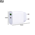 5V 2.4A Universal USB PD Fast Charger For iPhone 15 iPad Samsung Xiaomi Huawei Tablet Laptop US EU Plug Dual Port Power Adapter