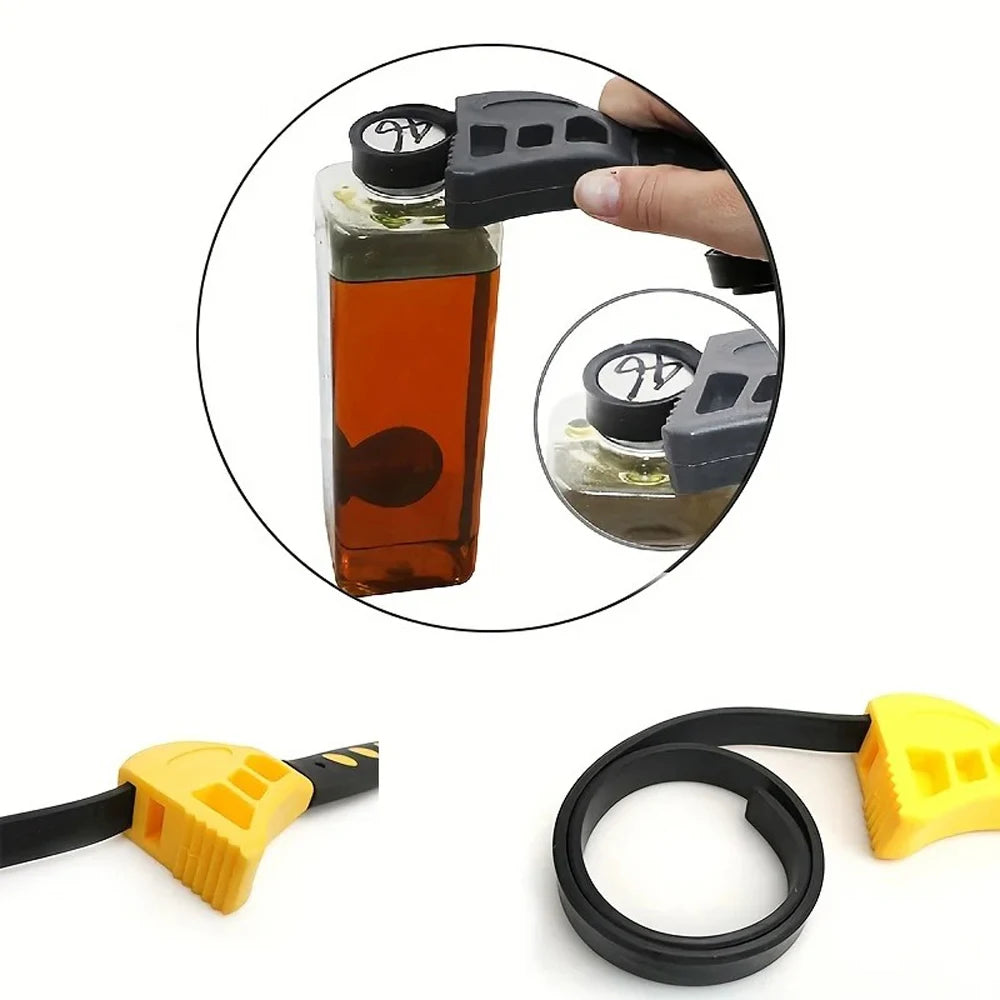 6inch Belt Wrench Oil Filter Puller Strap Spanner Chain Wrench Strap Opener, Adjustable Disassembly Tool Opener Tool Car Mobile World