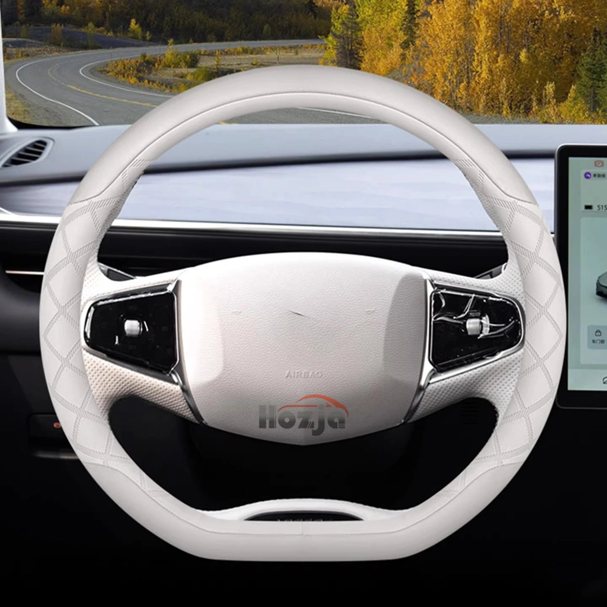 Leather Car Steering Wheel Cover for Jaecoo J7 J8 J5 7 5 8 2025 2026 Accessories
