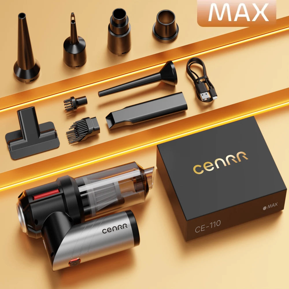 CENRR 998000PA Powerful Vacuum Cleaner Mini Cordless Portable Car Vacuum Cleaner for Home Appliance Handheld Blower Car Cleaner