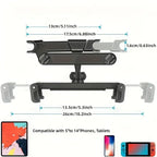 Telescopic Car Rear Pillow Phone Holder Tablet Rotating Holder Car Back Seat Stand Headrest Bracket Universal Holder Accessories CM World