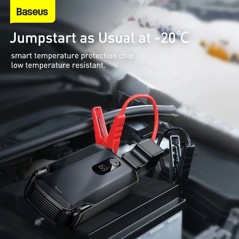 Baseus Car Jump Starter Power Bank 2000A / 1000A 12V Portable Battery Charger Auto 12V Emergency Booster Starting Device