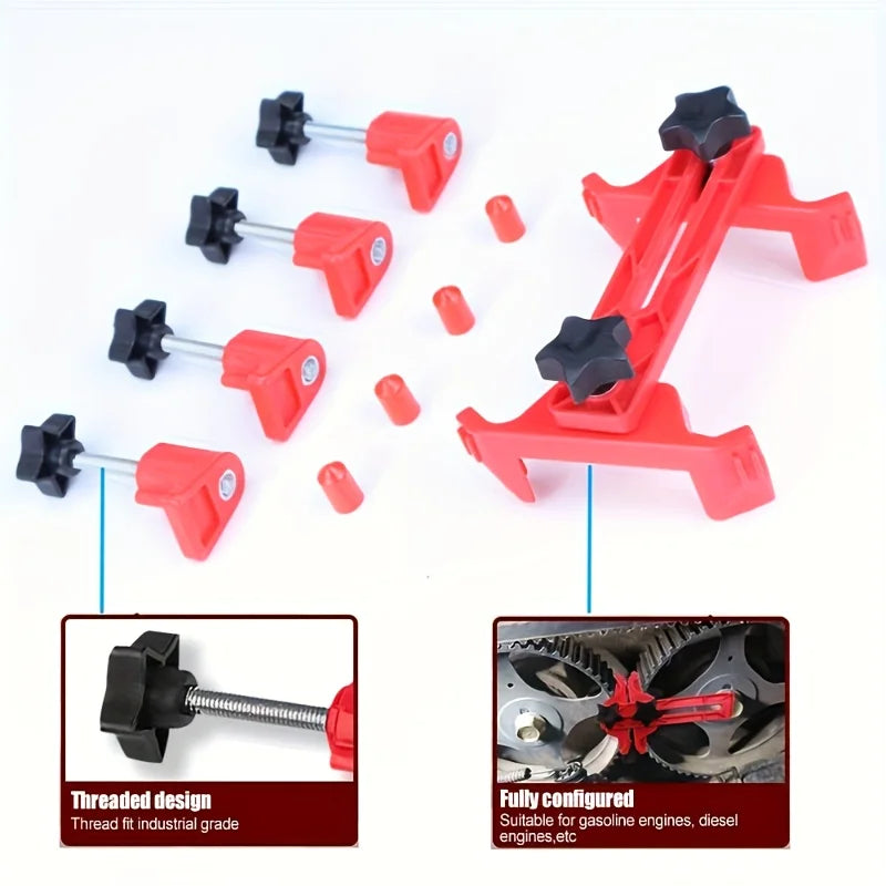1 Set of Camshaft Locking Tools, Universal Camshaft Locking Tool for Car Engine Repair, Double-Headed Bearing Tool Set, Anti-Slip Camshaft Locking Tool, Universal Timing Tool CM World