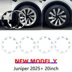 For Tesla Model Y Juniper 2025 Wheel Guard Protector Cover 20 Inch Rim Wheel Hub Protection Patch ABS Auto Exterior Accessories CM World