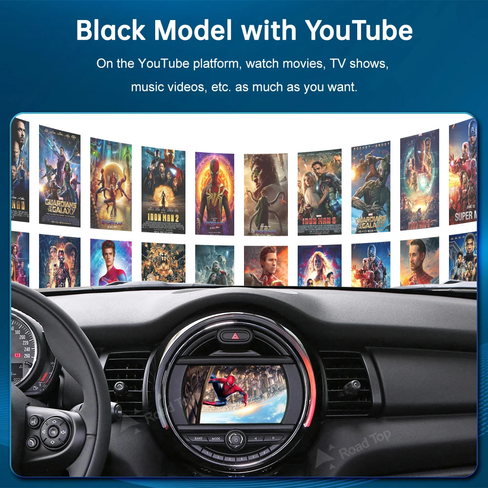 RoadTop Wireless CarPlay Android Auto for Mini R55 R56 R57 R58 R60 R61 F54 F55 F56 Clubman Countryman Cooper John Cooper Works CM World