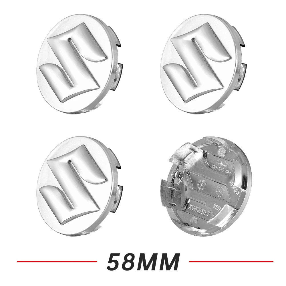 4Pcs/Set Car Wheel Center Hub Caps Tire Rim Covers  Decals Styling Accessories For Suzuki Swift SX4 Samurai Baleno Vitara Jimny CM World