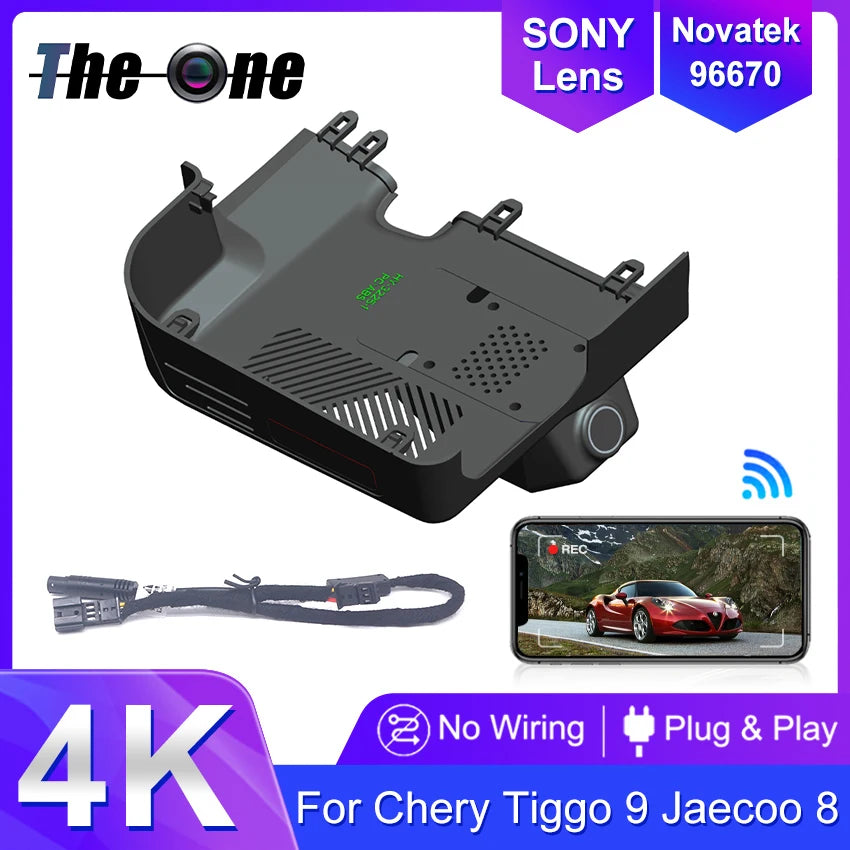 New! Dashcam For Chery Tiggo 9 Jaecoo 8 J8 Chery Fulwin T10 2023-2026 Car Dash Cam Camera DVR Wifl Plug And Play Video Recorder Car Mobile World