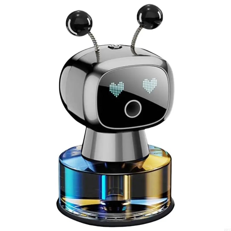 Innovative Robot Car Air Purifier Scent Diffuser with Usb Charges Port Creative Robot Design Car Air Freshener Car Mobile World
