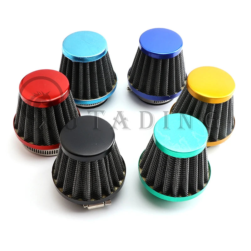 Motorcycle 35mm 38mm 42mm 45mm 48mm Mushroom Head Air Filter Cleaner Intake Pipe Modified Scooter Pit Dirt Bike ATV Universal CM World