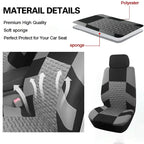 AUTO PLUS Universal Size Seat Covers for Car SUV Truck Vans Tire Press Design Seat Covers Full Set Car Accessories Interior Car Mobile World