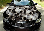 Car Hood Decal, Skull, Wrap Decal, Vinyl Sticker, Graphic, Truck Decal, Truck Graphic, Bonnet Decals, F150, CUSTOM, Fit Any Cars