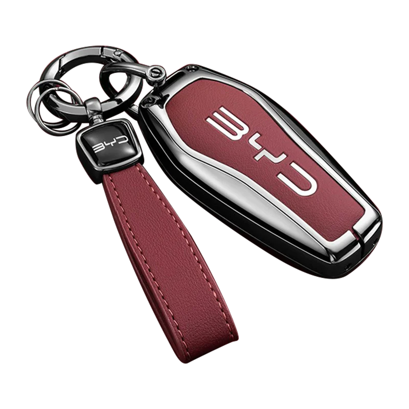 Car Key Case for BYD Song Plus Pro gm-i 2022 2025 2026 llavero Keychain Remote Protection Cover Bag Shell Housing Ring Holder Fo