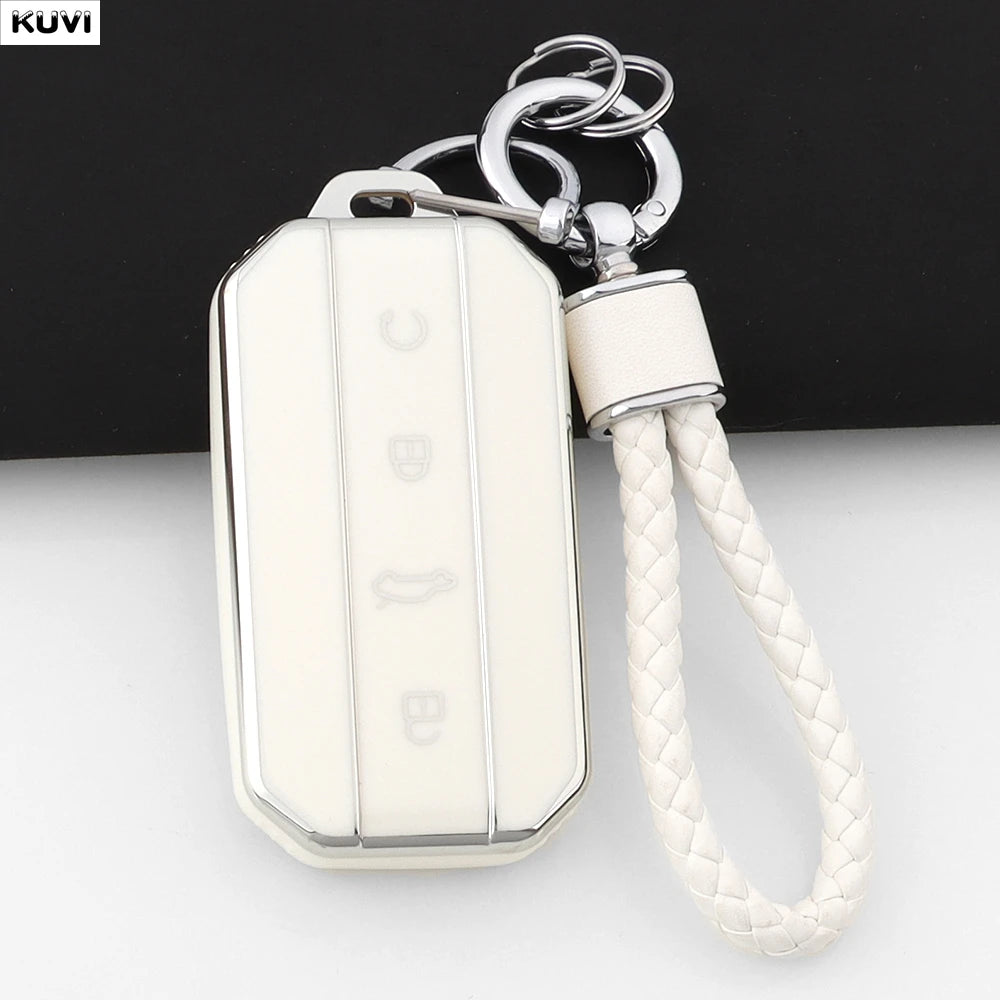 Fashion TPU Car Key Case Cover Shell For Chery Jaecoo J7 J5 7 5 Protection Bag Holder Keychain Keyless Auto Accessories