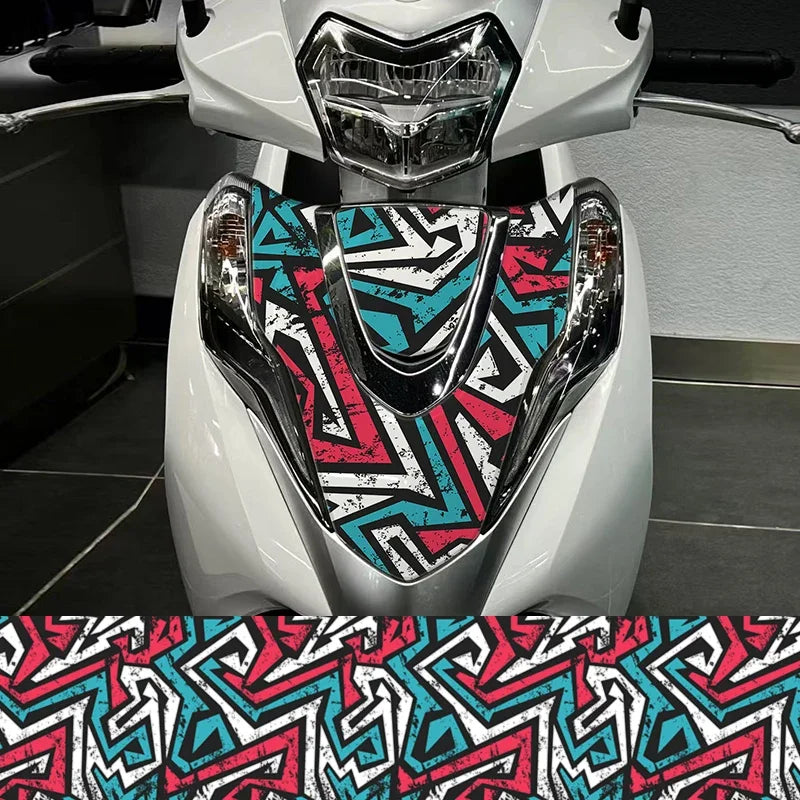 Cartoon Graffiti Painting Car Film Wrap Waterproof Modification Cover Scratches Stickers for Auto Bicycle Motorcycle Skateboard Car Mobile World