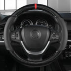 Universal D Shape Car Steering Wheel Cover Breathable Anti Slip Car Decoration Suitable 37-38cm Steering Wheel Cover Accessories CM World