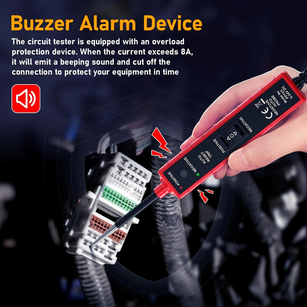 High-Performance Multifunctional Automotive Circuit Tester and Drive Detector—Digital Display, Adjustable Resistance, Ergonomic Design, for Electrical System Diagnostics, Circuit Switch Inspection, and Vehicle Maintenance
