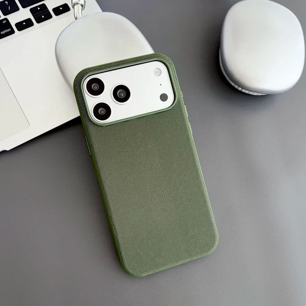 Magnetic TechWoven Case For iPhone 18 17 Pro Max 16 15 14 Plus For Magsafe Wireless Charging Technology Woven Shockproof Cover Car Mobile World