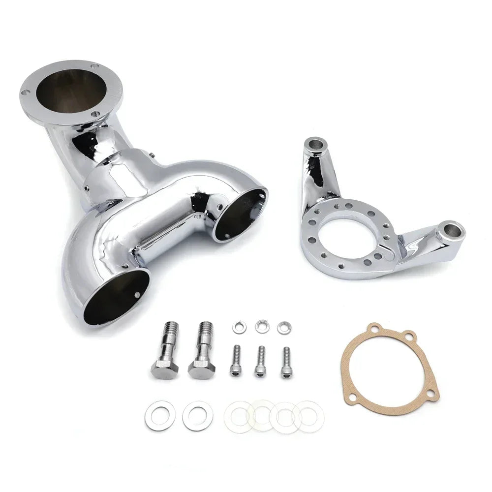 Motorcycle Parts Double Bullet Air Intake Cleaner Kit For Harley Davidson CV Carburetor Delphi V-Twin Fatboy FLSTF CM World