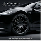 4Pcs 18 Inch Wheel Covers For Model 3 Highland 2024 Replacement Hubcaps Full Rim Protectors  Accessories Cover Full Wrap Hubcap