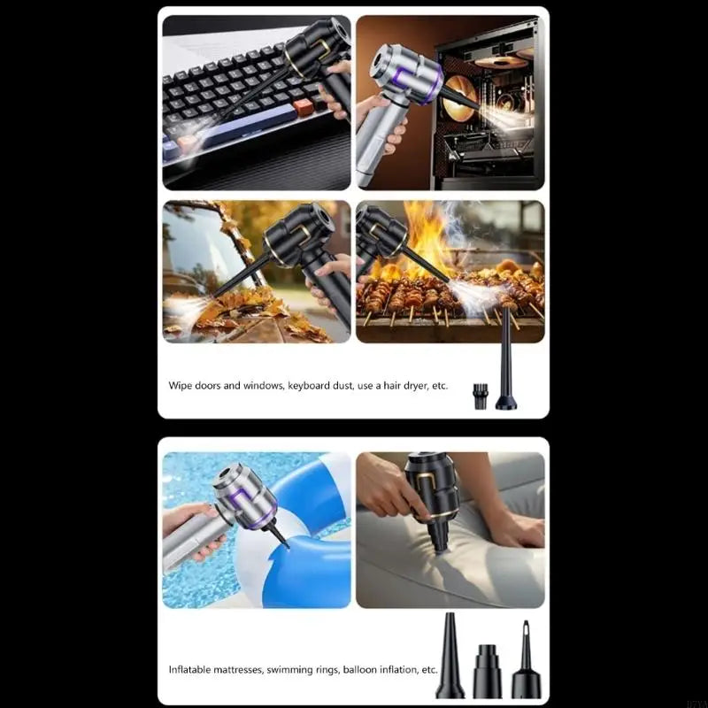 High Power 17000Pa Suction Portable Vacuum Cleaner Detachable Battery Multifunctional Tool For Cars Homes Outdoors D7YA Car Mobile World