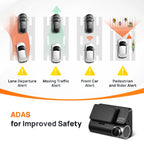 70mai 4K Dash Cam A810 HDR Built-in GPS ADAS 24H Parking 4G Compatible Car DVR 70mai A810