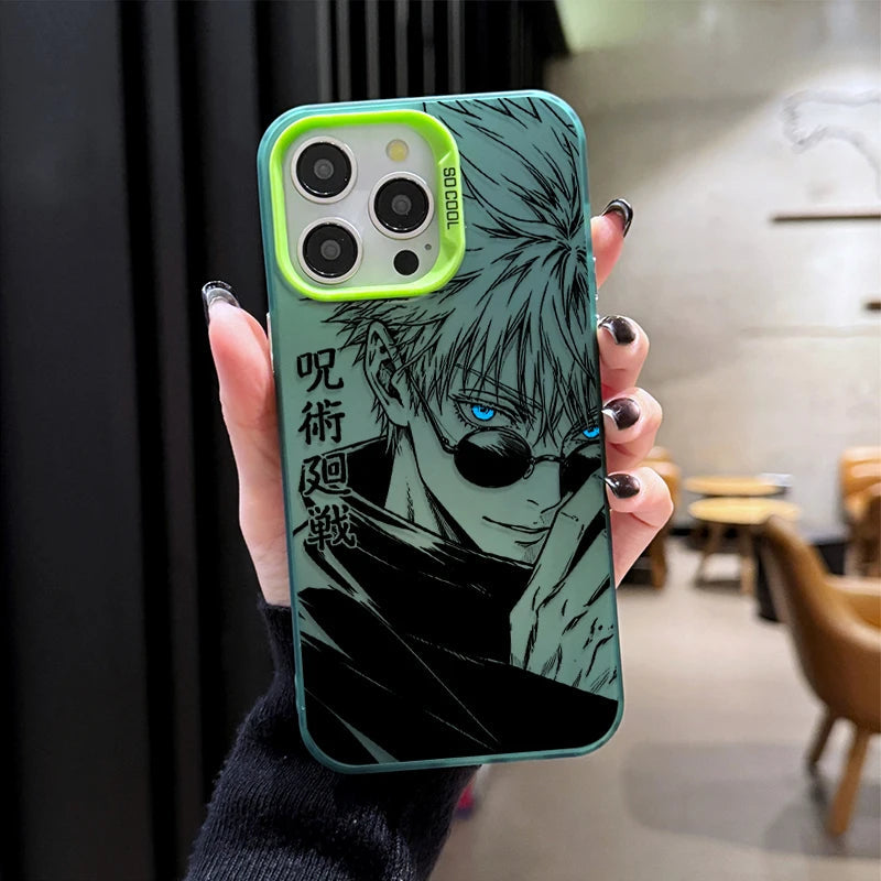 Phone Case for JUJUTSU KAISEN SATORU GOJO SUKUNA iPhone 12 17 Air Pro Max 16 15 11 14 13 Pro Max XS X XR Plus 8 7 SE 2020 Cover