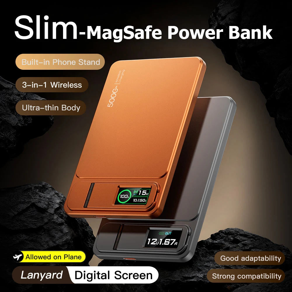 10000mAh Magnetic Powerbank 15W Wireless Power bank PD 20W Fast Charing External Battery For MagSafe iPhone 12-17 Pro Watch Car Mobile World