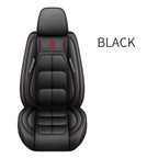 1pc Premium PU Leather Universal Fit Car Seat Cover All-Season Protector Mat with Soft Cushion Full Package Seat Cover CM World