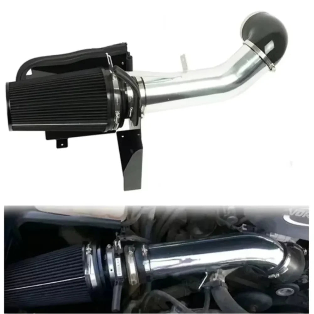 4" Cold Air Intake System Heat Shield Black Red Blue For 2002-2006 Chevrolet Yukon Denali XL 1500 5.3L V8 2500 6.0L V8