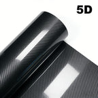 1-6m Carbon Fiber Car Body Vinyl Wrap Matte Accessories Glossy Black Sticker 3D 4D 5D 6D Auto Foil Cover Decoration Film Car Mobile World