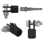 1/2 Inch Scissor Jack Adapter Chrome Vanadium Steel Ratchet Wrench Socket Truck Car Tire Change Tool CM World