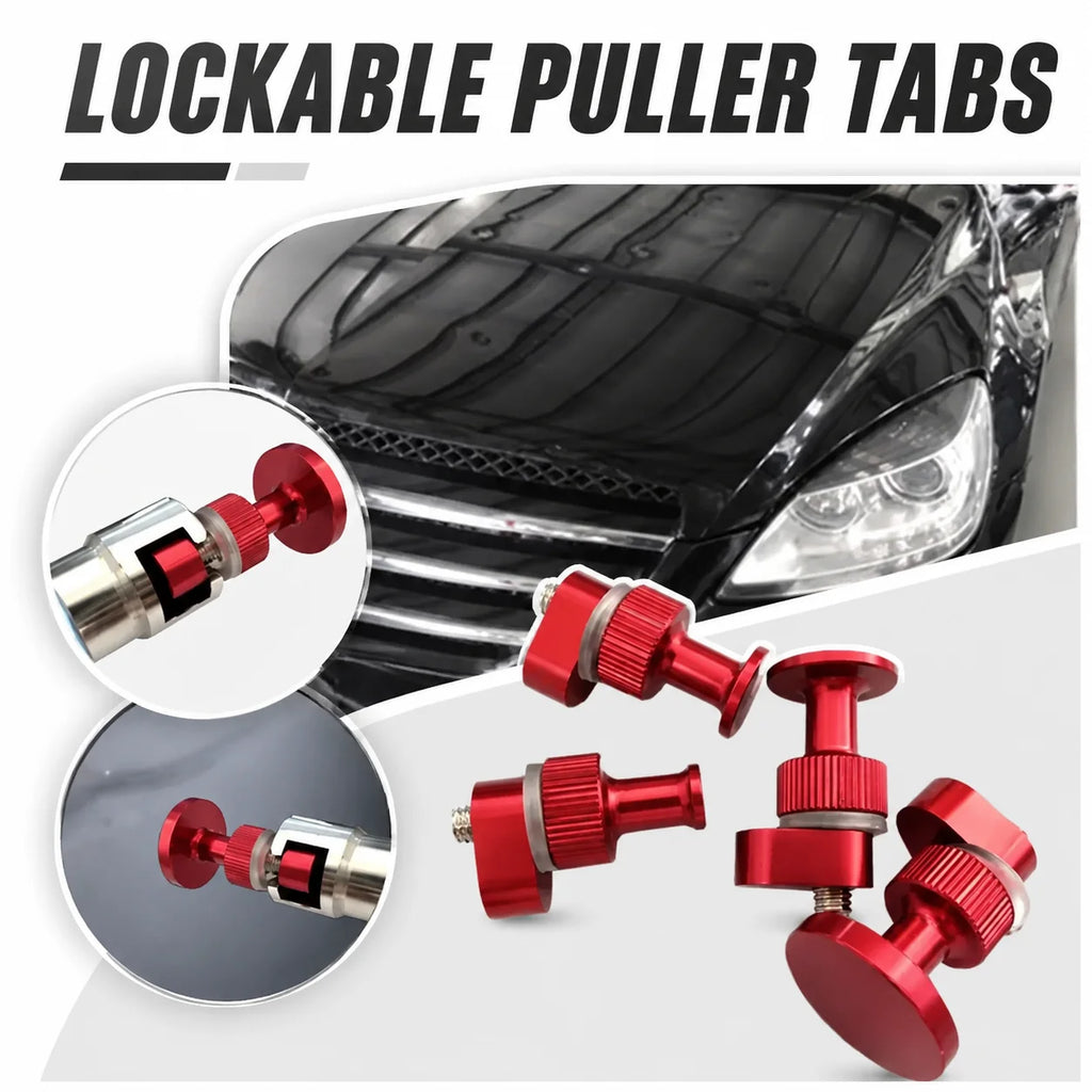 4Pcs Aluminum Alloy Car Dent Repair Reusable Pulling Tabs  Auto Body Dent Removal Accessories for Hail Damage Repair