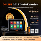 OTOFIX D1 LITE OBD2 Scanner Car Diagnostic Tool Bluetooth Wireless Bi-Directional Control OBD Automotive Scan Tool Active Test