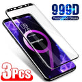 3 Pcs Tempered Glass For Samsung Note 9 10 20 Ultra Samsung S24 S23 S22 S21 S20 Ultra S10 S9 S8 Plus Full Cover Screen Protector Car Mobile World
