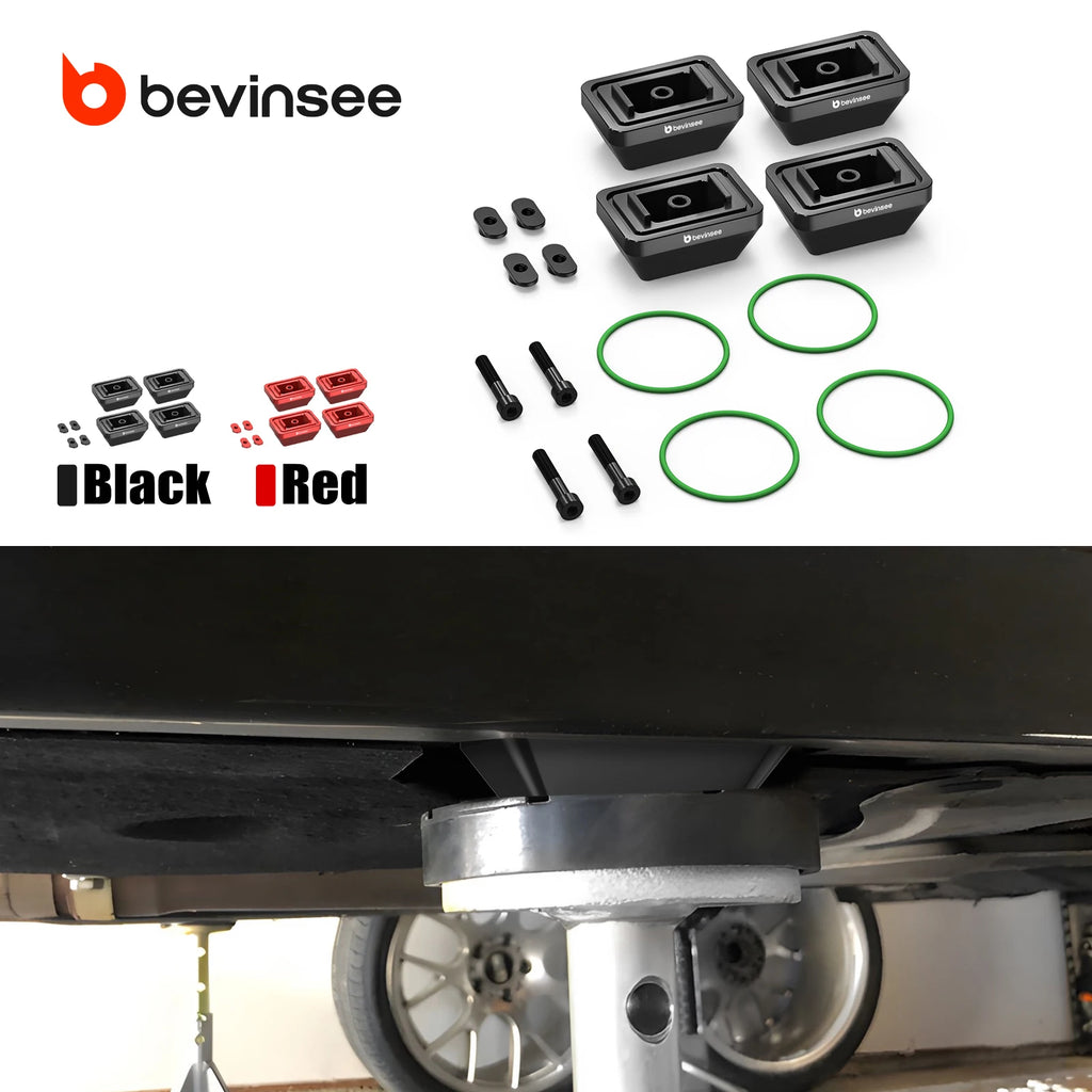 BEVINSEE Aluminum Jack Pads for BMW F30 E82 F34 E90 F10 F32 F11 F20 F01 F34,for Toyota Supra,Replace for 51717123311,51717169981 CM World