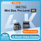 KAWA 4K Front Dash cam MINI 7 Pro,WiFi Car Camera with APP/Voice Control/WIFI6/GPS, AUTO Video Recorder,Dashcam,HDR,Dash camera Car Mobile World