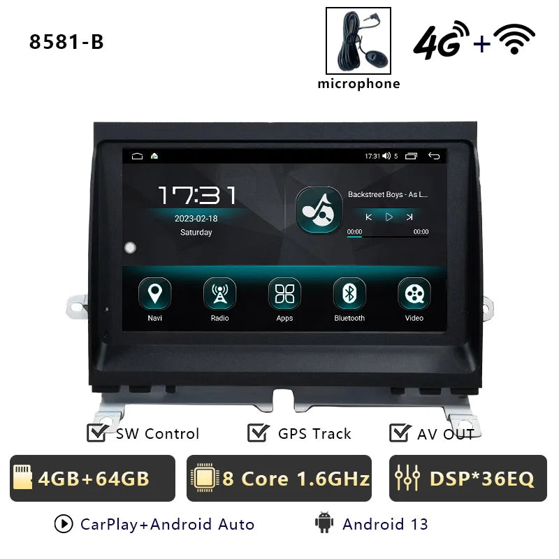 CHSTEK Android 13 Multimedia Player For Land Rover LR3 Discovery 3 L319 2004-2009 Auto Radio Car Stereo Carplay GPS WIFI 4G BT CM World