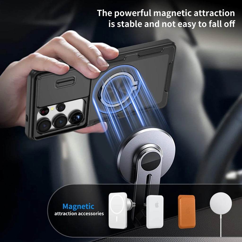 Hard Phone Case for Samsung Galaxy A17 5G A56 A15 A16 A36 A26 S24 Ultra S25 S26 Plus Anti-Drop Dual Layer Phone Bag Covers Car Mobile World