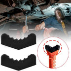 2pcs Rubber Jack Stand Pad Car Slotted Lift Jack Stand Rubber Pad Floor Adapter Frame Rail Pinch Lifting Repair Tools Universal CM World
