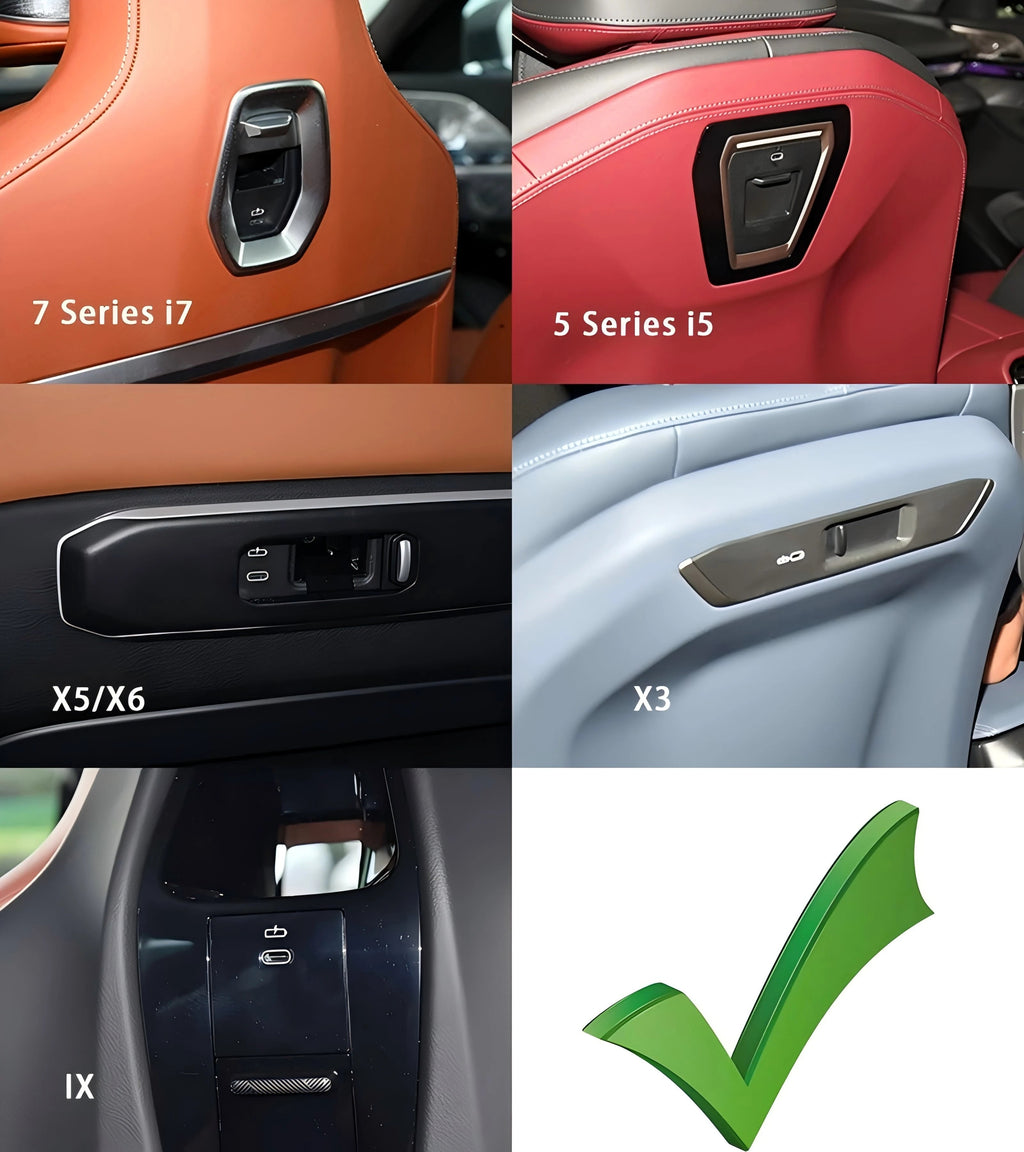 For BMW X7 X6 X5 X3 I5 I7 IX 2023 2024 2025 Car Wireless Charger Seat Pad Phone Magnetic LED Holder Stand Trim Accessories CM World