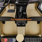 Custom Car Floor Mats For Renault Duster 2011-2017 2018-2022 Years Full Coverage Floor Mats Luxury Floor Liners Car Accessories