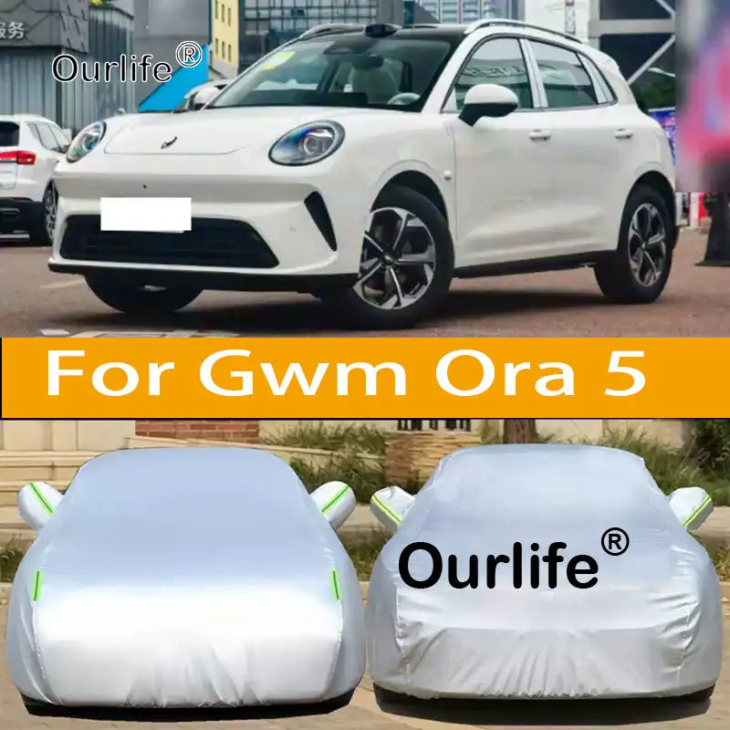 For Gwm Ora 5 2026 2027 Car Covers Outdoor Sun Anti UV Rain Snow Dust Protection Oxford Cloth Accessories Car Mobile World