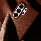 Magnetic Genuine Leather Case for Samsung Galaxy S26 S25 Ultra S23 FE S22 S24 S26 Plus Phone Back Cover Case for Magsafe Shell