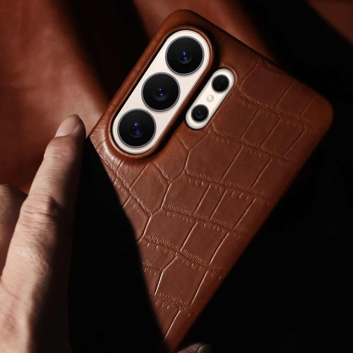 Magnetic Genuine Leather Case for Samsung Galaxy S26 S25 Ultra S23 FE S22 S24 S26 Plus Phone Back Cover Case for Magsafe Shell
