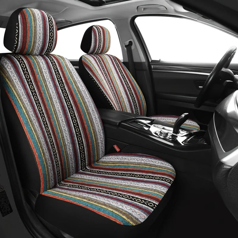 Multi-Color Baja Saddle Blanket Weave Universal Car Seat Cover CM World