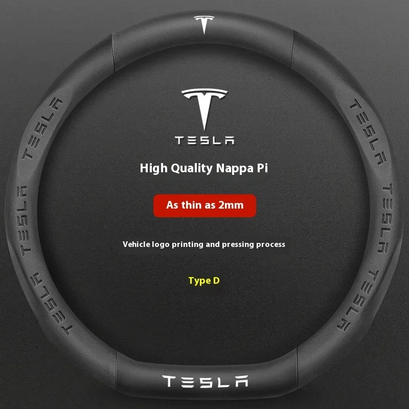 Car Steering Wheel Cover for Tesla Model 3 Model S Y X Roadster 2019-2025 Auto Interior Steering Wheel Accessories Anti-Slip