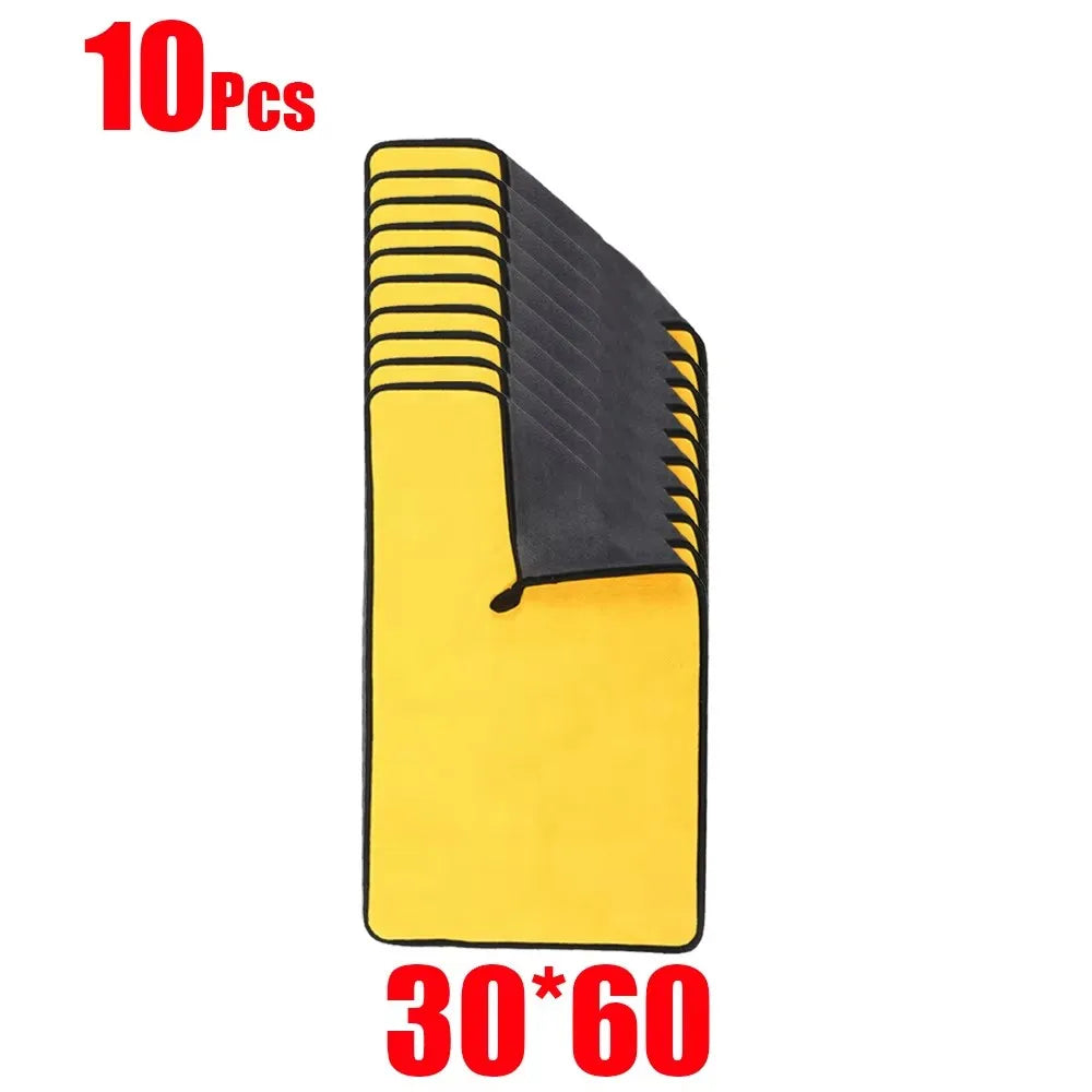 1-15PCS Microfiber Cleaning Towel Car Cleaning Cloths Professional Detailing Car Drying Microfiber Towel Wash Towel Accessories