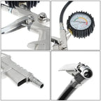 Silver Dial Tire Pressure Gauge Barometer High Precision with Inable Car Tire Pressure Monitor Tire Pressure Gauge Air Pump Gun CM World